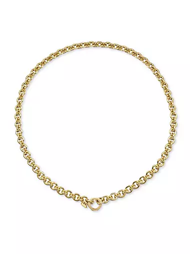 Classic 18K Gold Small Jean D'Arc Chain Necklace