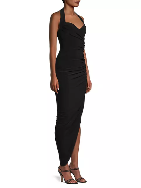 Shop Norma Kamali Cayla Draped Asymmetric Jersey Gown | Saks Fifth Avenue