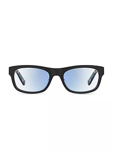 Evie 51MM Rectangle Blue Block Optical Glasses