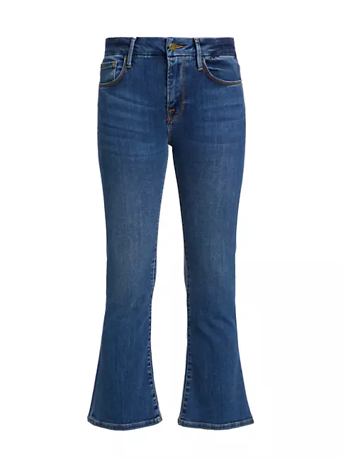 Shop Frame Le Crop Mini Boot High-Rise Stretch Boot-Cut Jeans | Saks ...