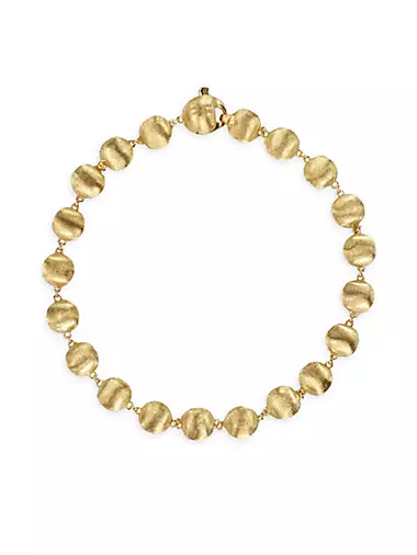Africa 18K Yellow Gold Beaded Bracelet