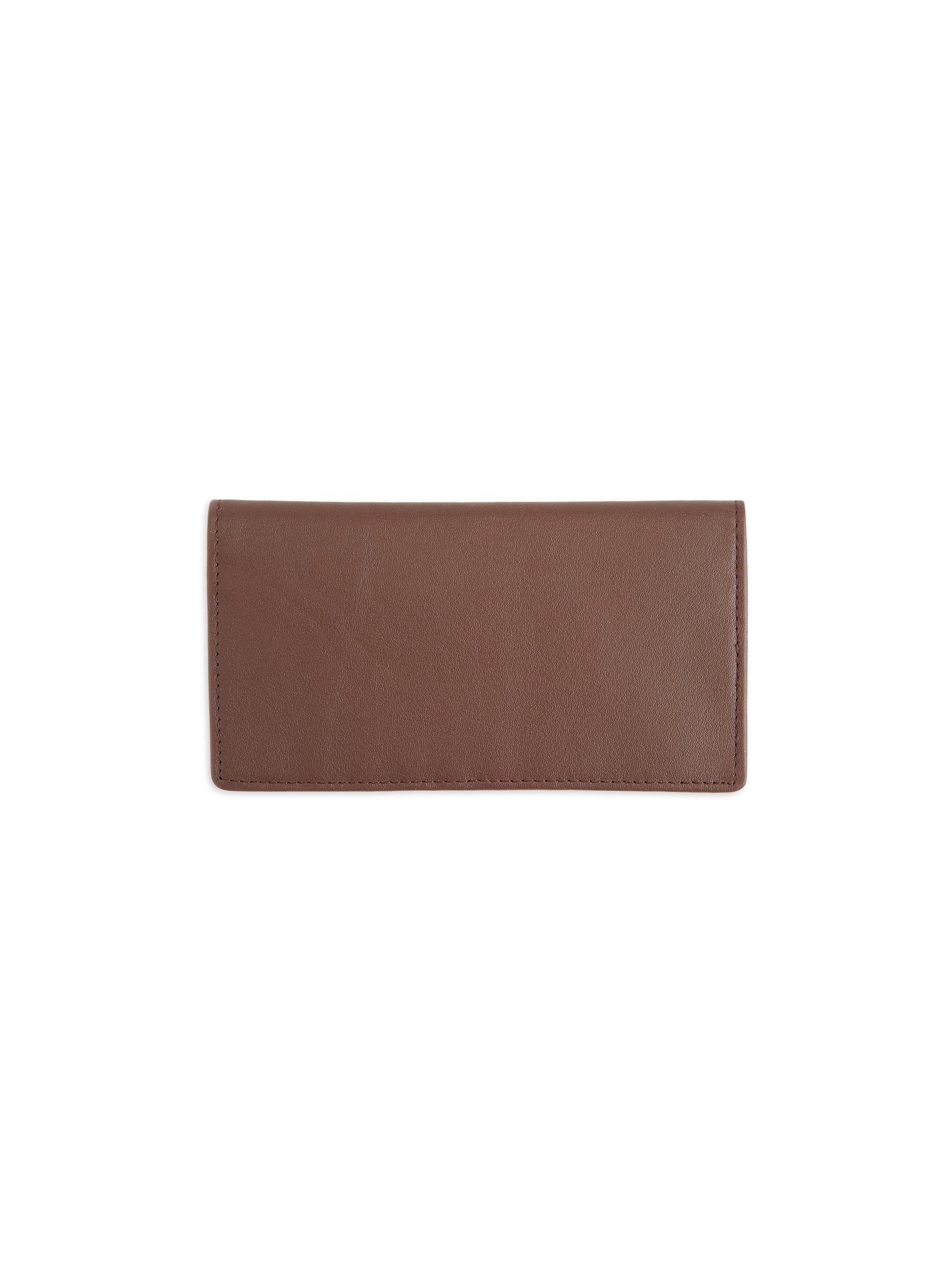 Leather Checkbook Wallet