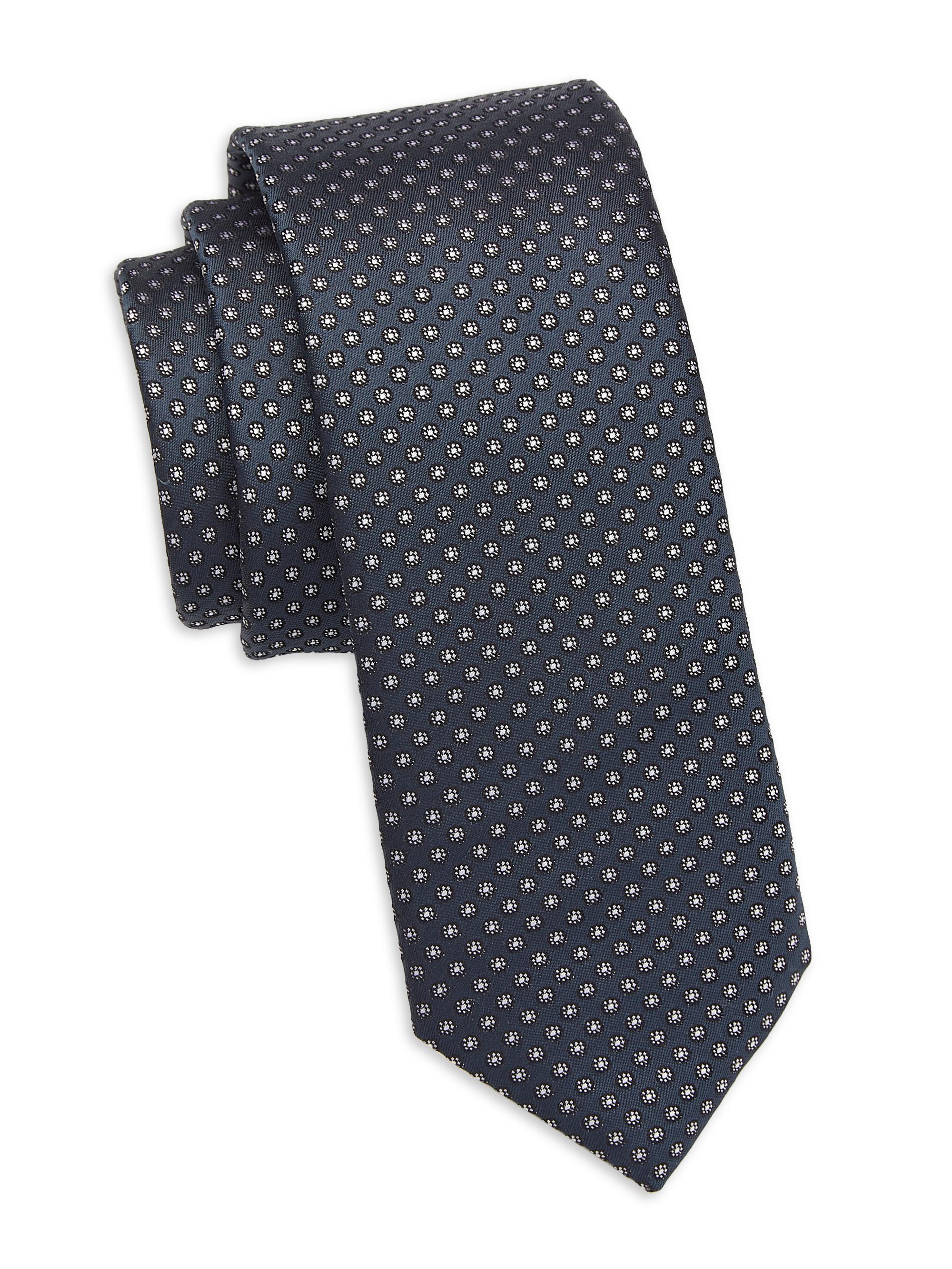 Floral Circle Neck Tie