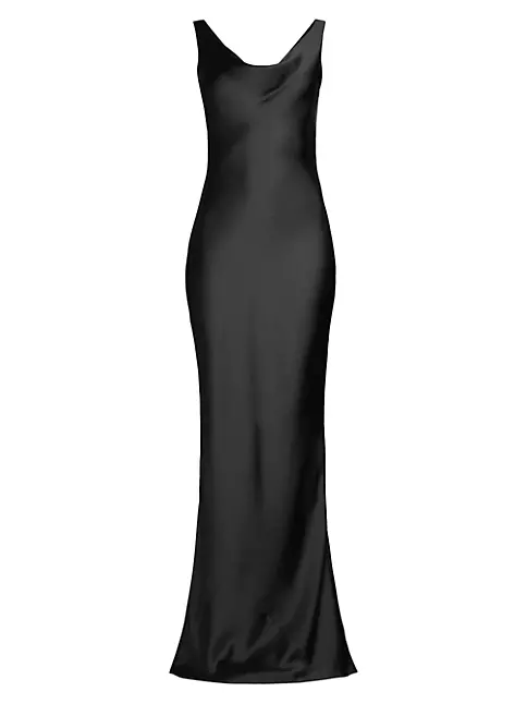 Shop Norma Kamali Maria Satin Gown | Saks Fifth Avenue