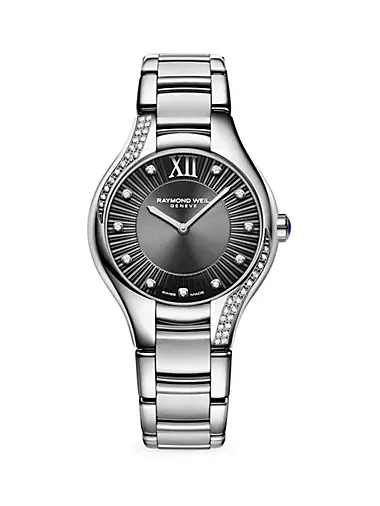 Noemia Ladies Stainless Steel & Diamond Bracelet Watch