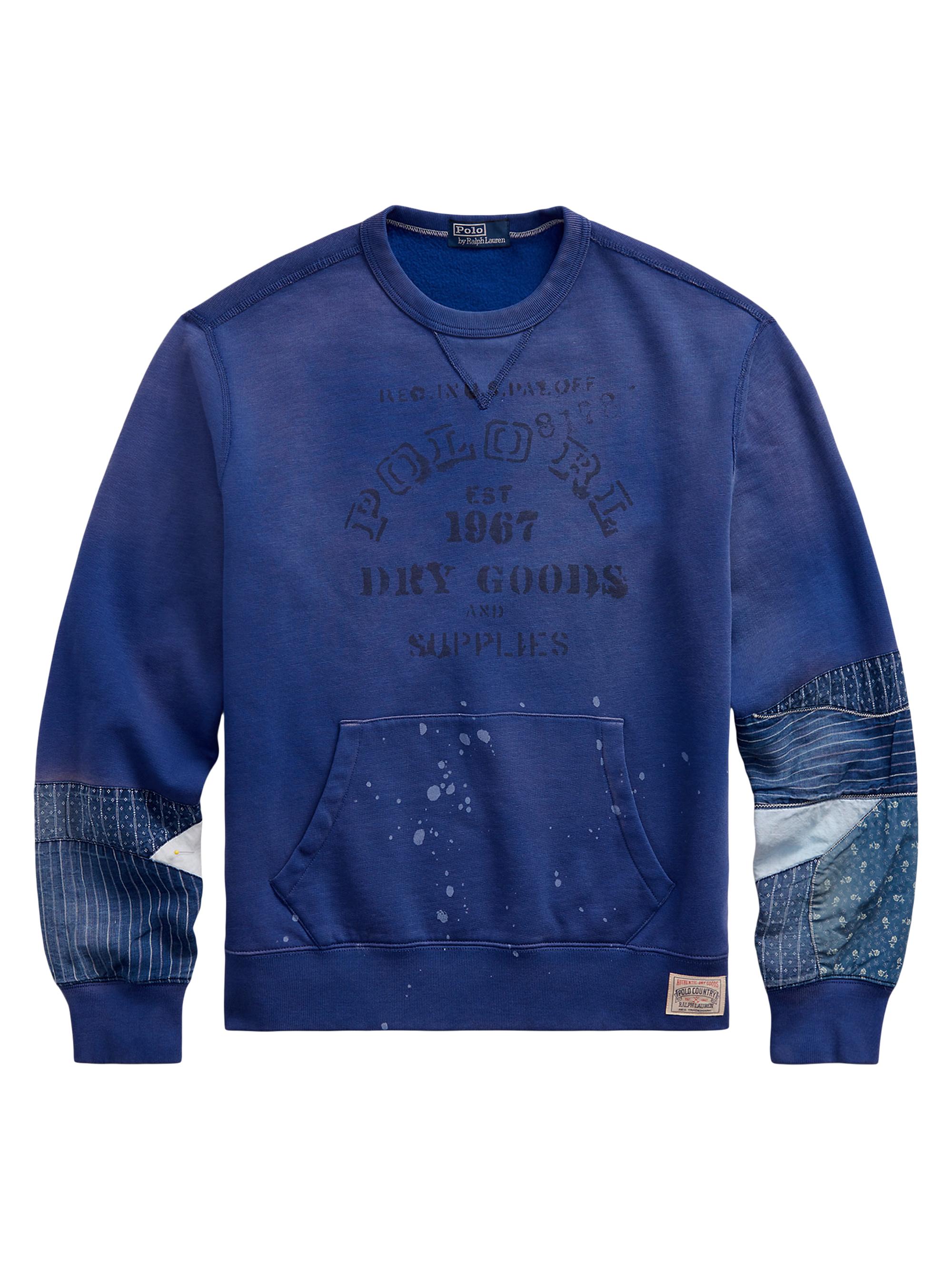 Shop Polo Ralph Lauren Vintage Fleece Patchwork Sweatshirt | Saks Fifth  Avenue
