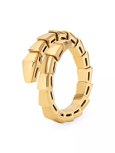 Serpenti Viper 18K Yellow Gold Wrap Ring