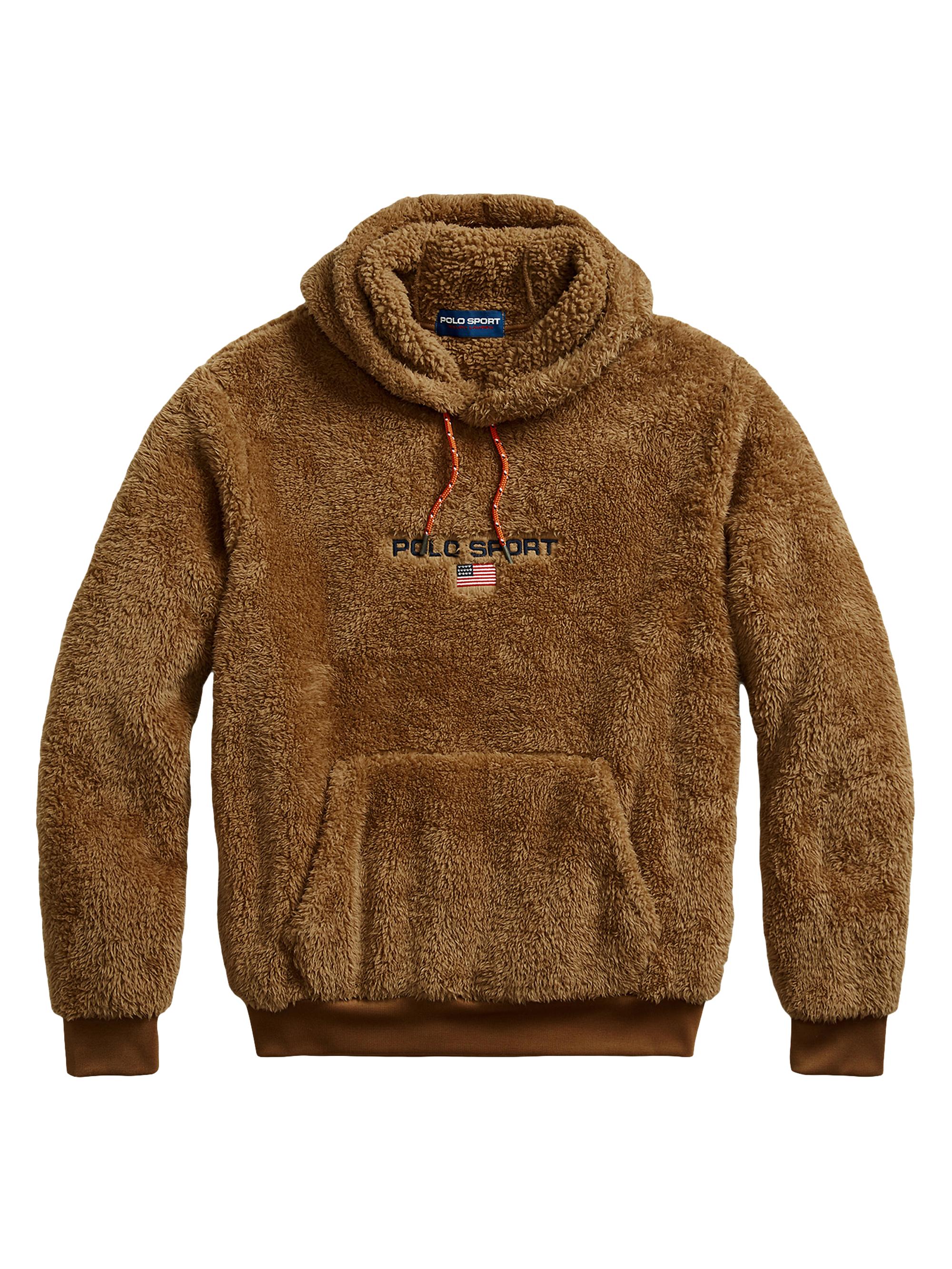 Shop Polo Ralph Lauren Curly Hi-Pile Logo Hoodie | Saks Fifth Avenue