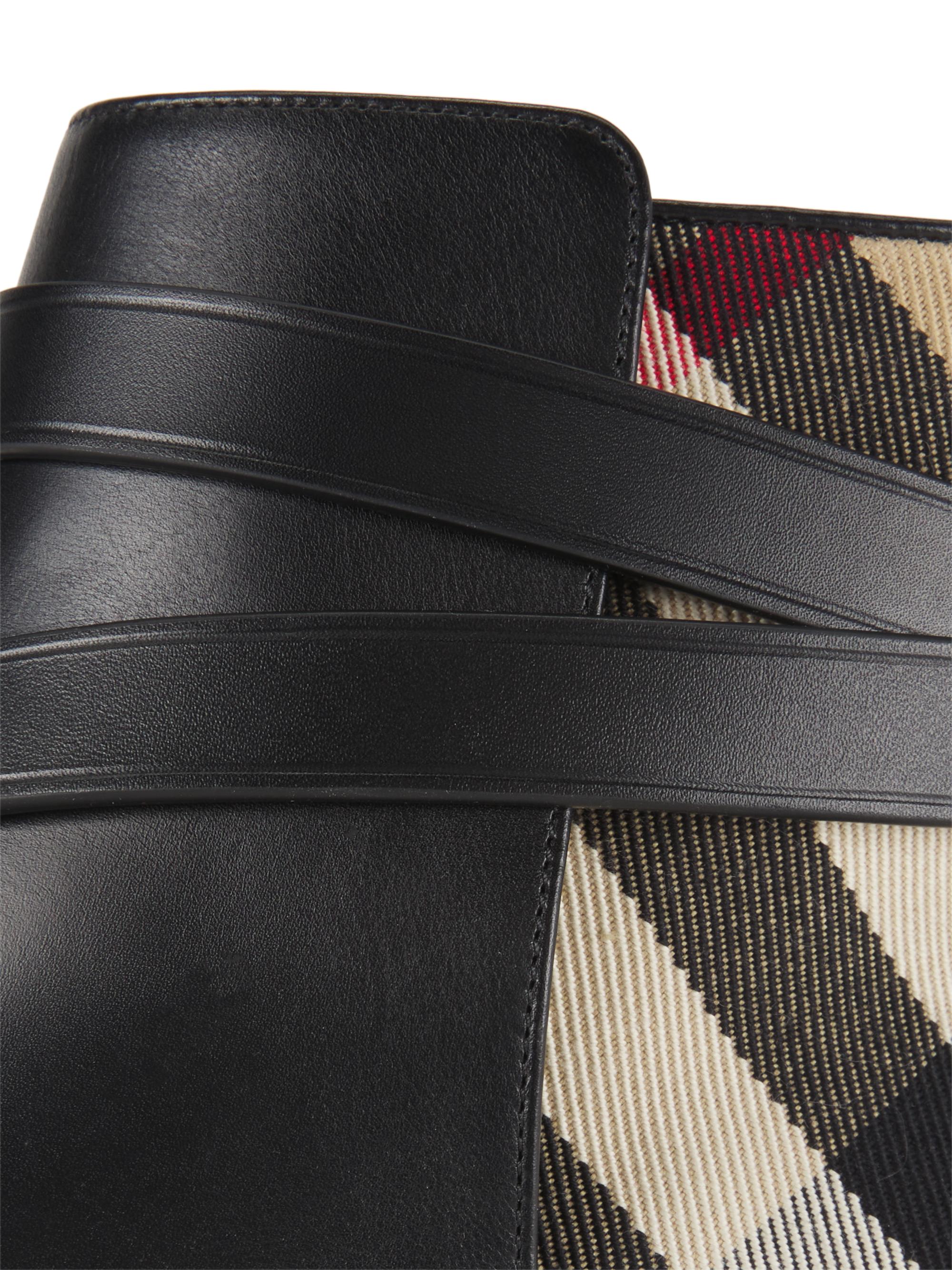 pryle vintage check leather ankle boots