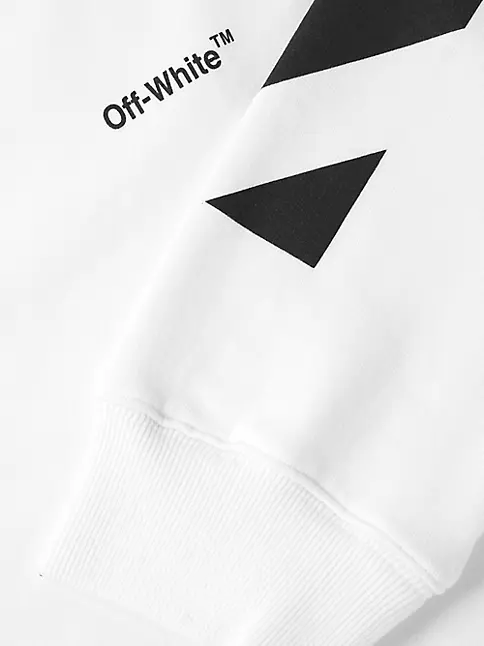 Shop Off-White Diag Helvetica Crewneck Sweatshirt | Saks Fifth Avenue