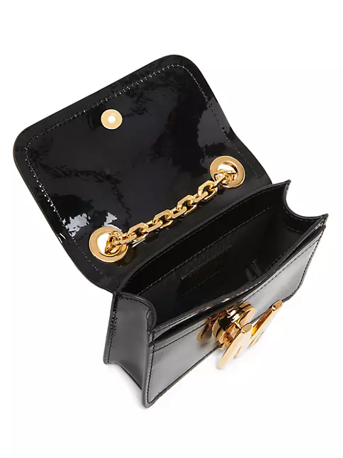 Patent leather crossbody bag Saks Fifth Avenue Collection Black in