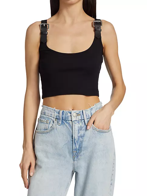 Graphic Monogram Accent Crop Top - Ready to Wear