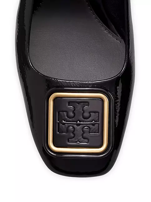 Shop Tory Burch Georgia Patent Leather Slingback Pumps | Saks Fifth Avenue