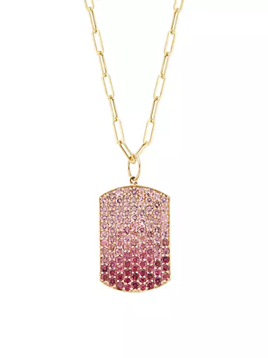 Shop Nina Gilin 14K Yellow Gold & 0.60 TCW Diamond Zipper Necklace
