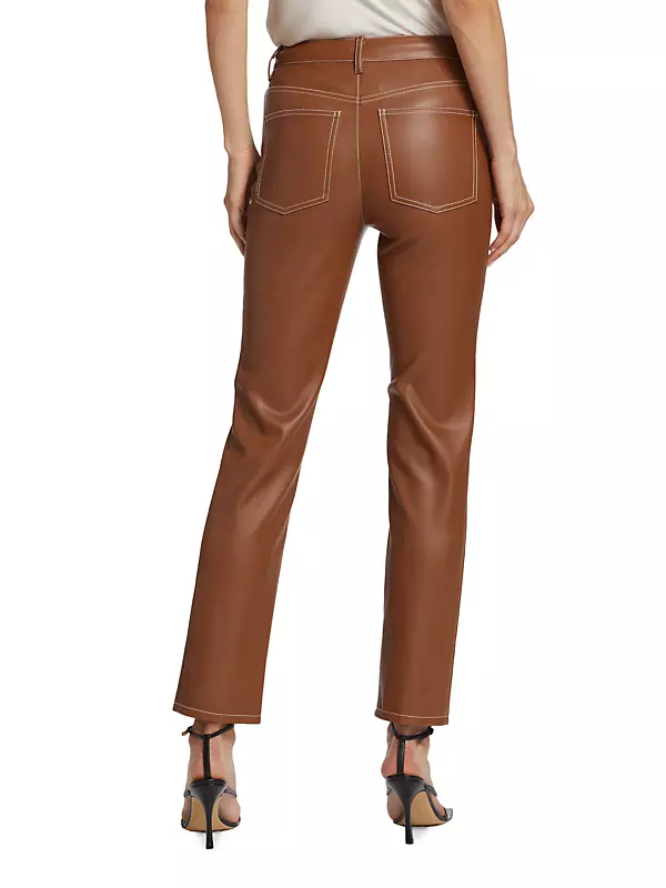 Shop Staud Elliot Faux Leather Pants | Saks Fifth Avenue