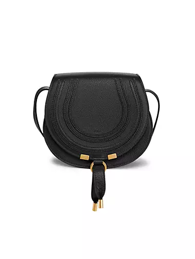 Mini Marcie Leather Saddle Bag