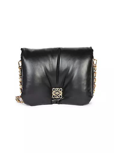 Goya Padded Leather Shoulder Bag