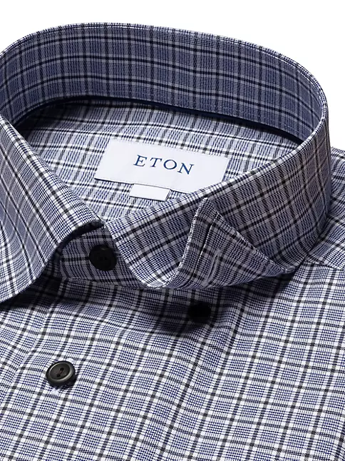 Shop Eton Contemporary-Fit Stretch Cotton Shirt | Saks Fifth Avenue