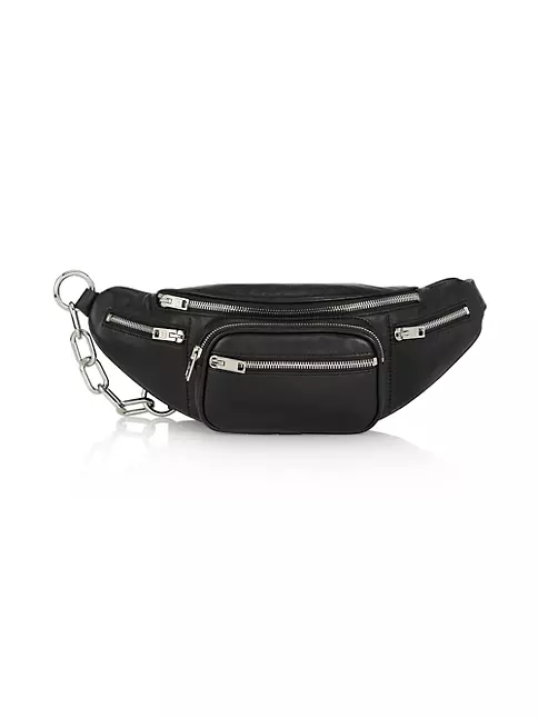 Shop Alexander Wang Attica Soft Leather Chain Fanny Pack | Saks ...