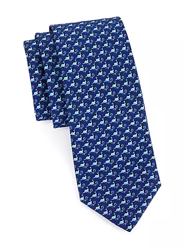 Narwhal Silk Tie