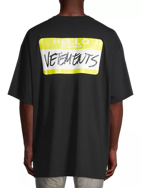Shop Vetements My Name Is Vetements T-Shirt | Saks Fifth Avenue