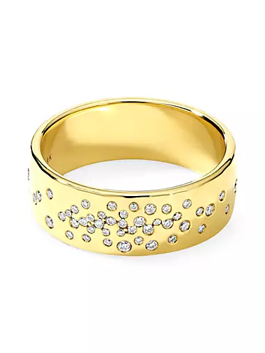 18K Yellow Gold & 0.19 TCW Diamond Stardust Ring