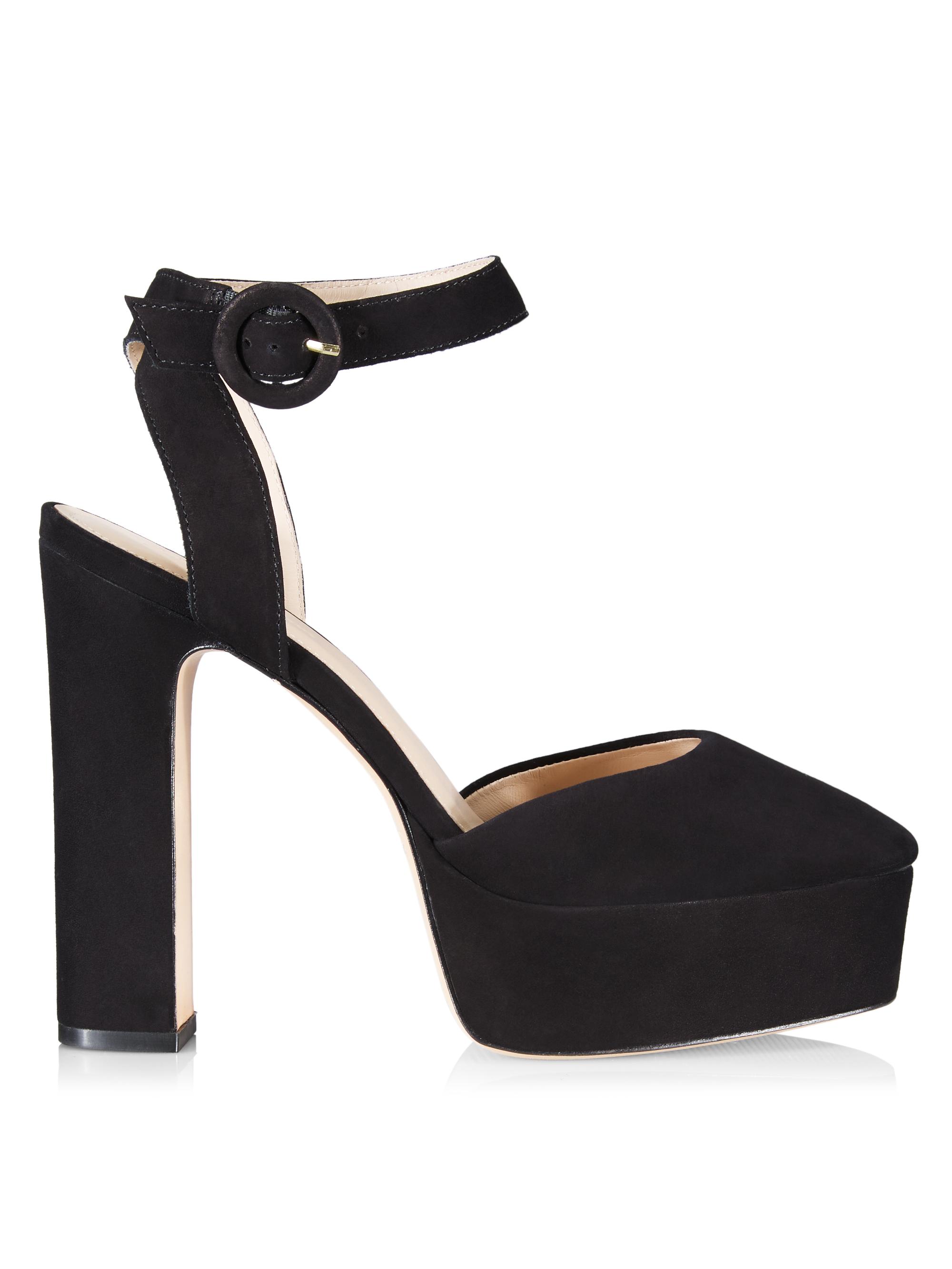 COLLECTION Mary Jane Suede Platform Pumps