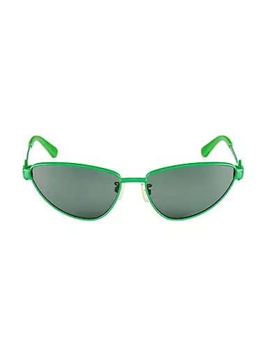 Triangle Metal 59MM Cat-Eye Sunglasses
