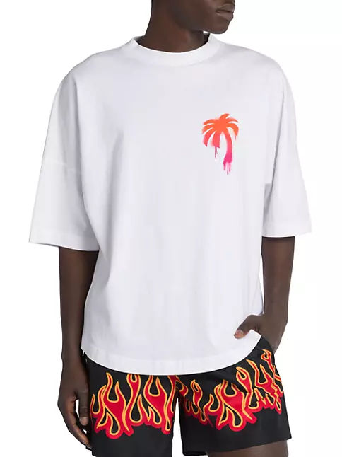Shop Palm Angels Sprayed Palm Logo T-Shirt | Saks Fifth Avenue