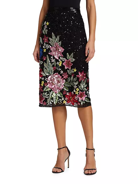 Shop Mac Duggal Separates Sequin Pencil Skirt | Saks Fifth Avenue