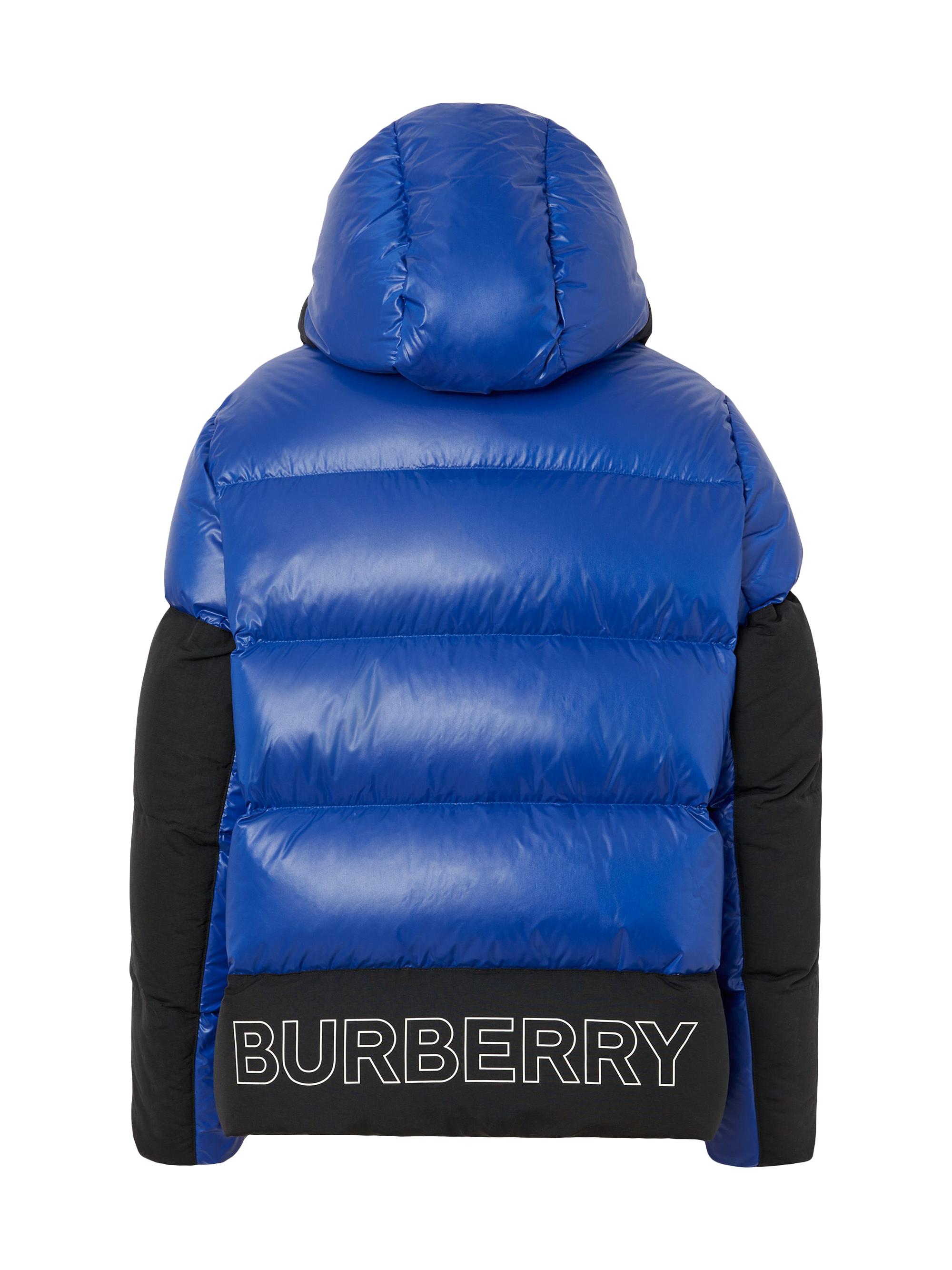 burberry blue puffer coat