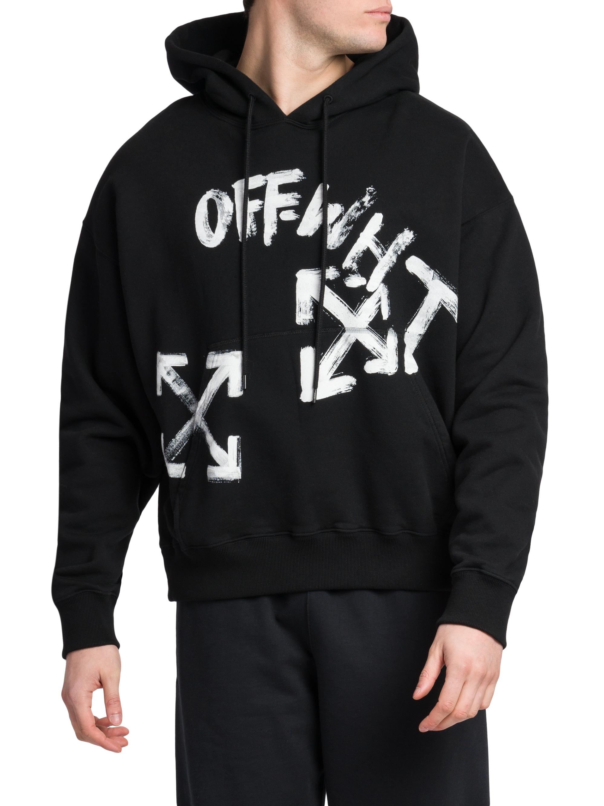 Shop Off-White Paint Script Over Skate Hoodie | Saks Fifth Avenue