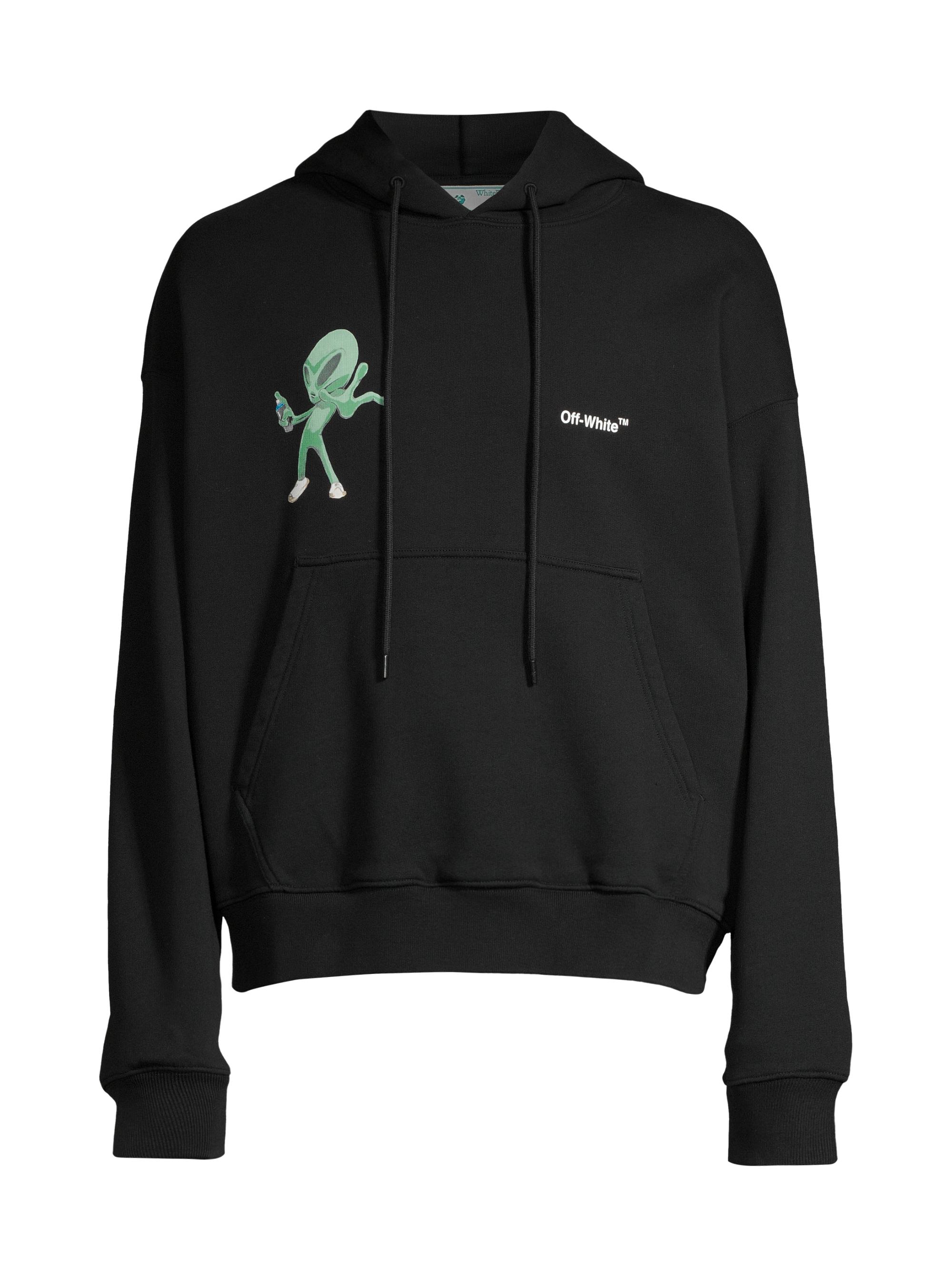 Shop Off-White Alien Spray World Skate Cotton Hoodie | Saks Fifth Avenue