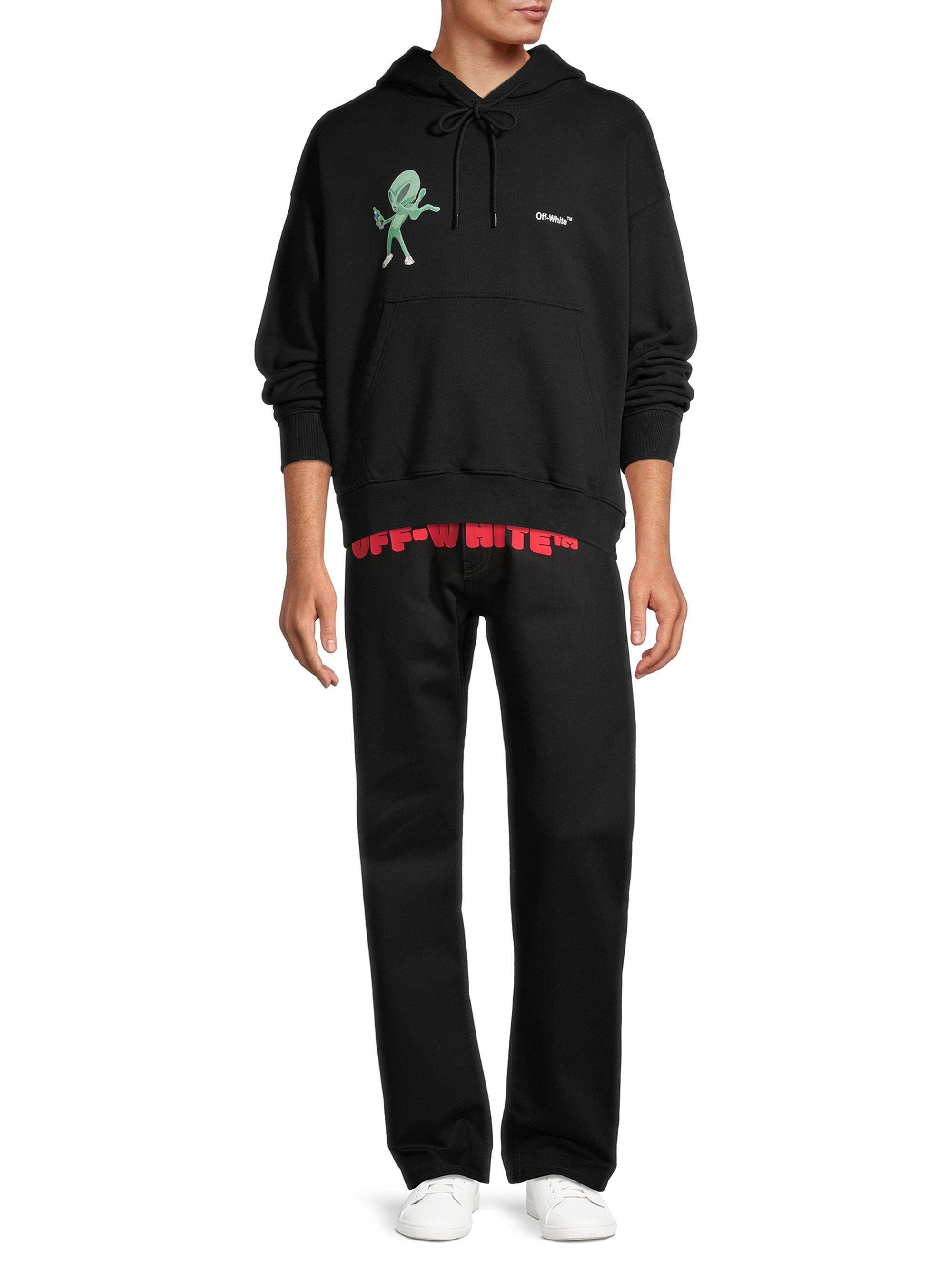 Shop Off-White Alien Spray World Skate Cotton Hoodie | Saks Fifth Avenue