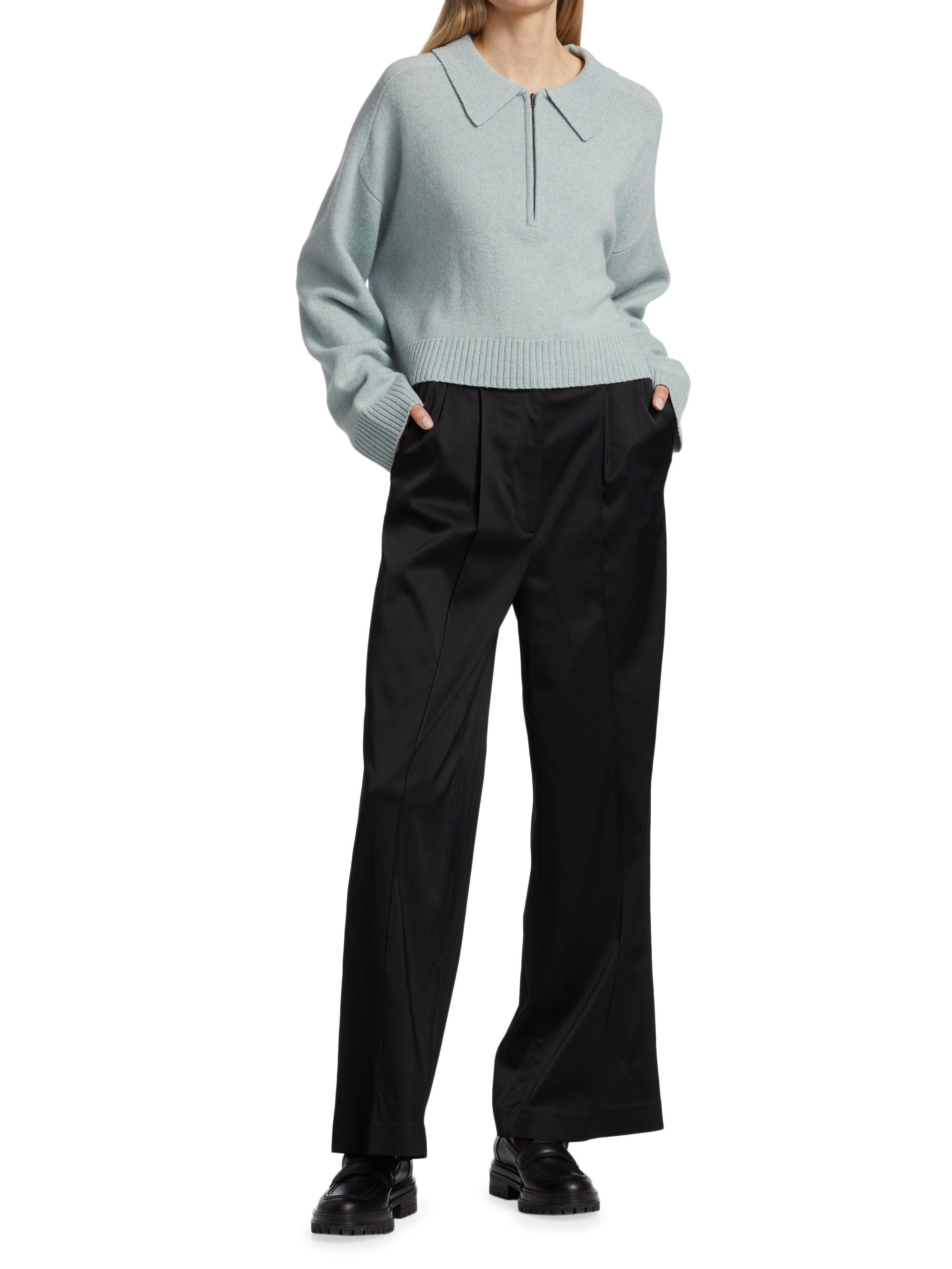 Shop Loulou Studio Banni Knit Oversized Cropped Sweater | Saks Fifth Avenue