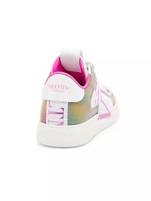 Shop Valentino Garavani VL7N Rainbow Mixed-Media Sneakers | Saks Fifth ...