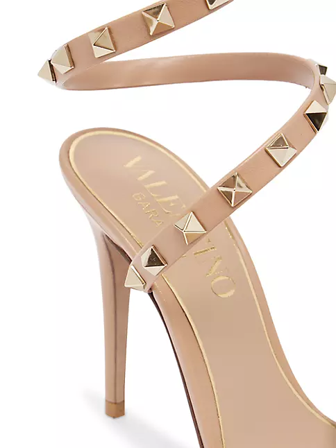 Trække ud vinter åndelig Shop Valentino Garavani Rockstud Ankle-Wrap Stiletto Sandals | Saks Fifth  Avenue