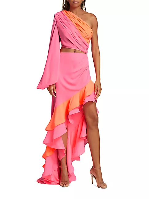 Shop Bronx and Banco Hanna Asymmetric One-Shoulder Gown | Saks Fifth Avenue