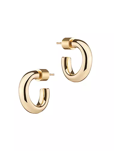 Lilly 10K-Gold-Plated Micro Huggie Hoop Earrings
