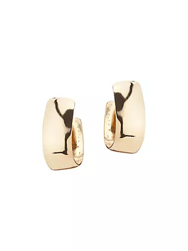 Bolden 10K-Gold-Plated Small Hoop Earrings