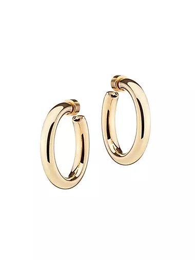 Natasha 10K-Gold-Plated Mini Hoop Earrings