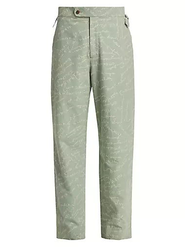 Powder Signature Flat-Front Trousers