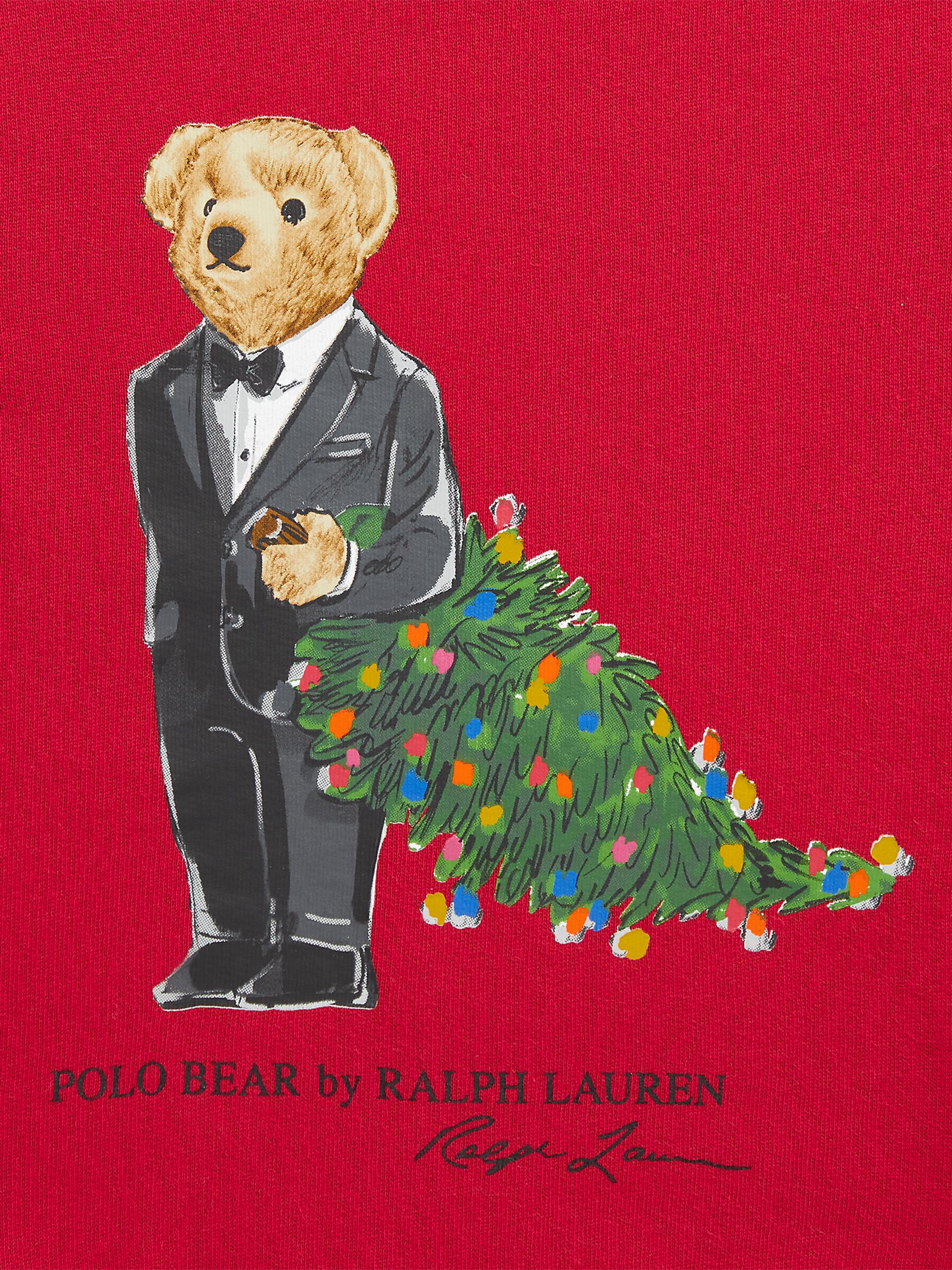 Shop Polo Ralph Lauren Little Boy's u0026 Boy's Christmas Polo Bear Crewneck  Sweater | Saks Fifth Avenue