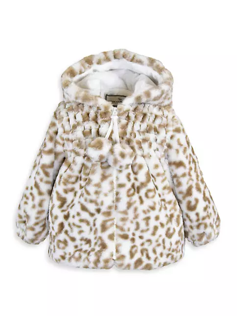 Shop Widgeon Baby Girl's & Little Girl's Cheetah Print Smocked Jacket ...