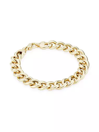 14K Yellow Gold Curb-Chain Bracelet