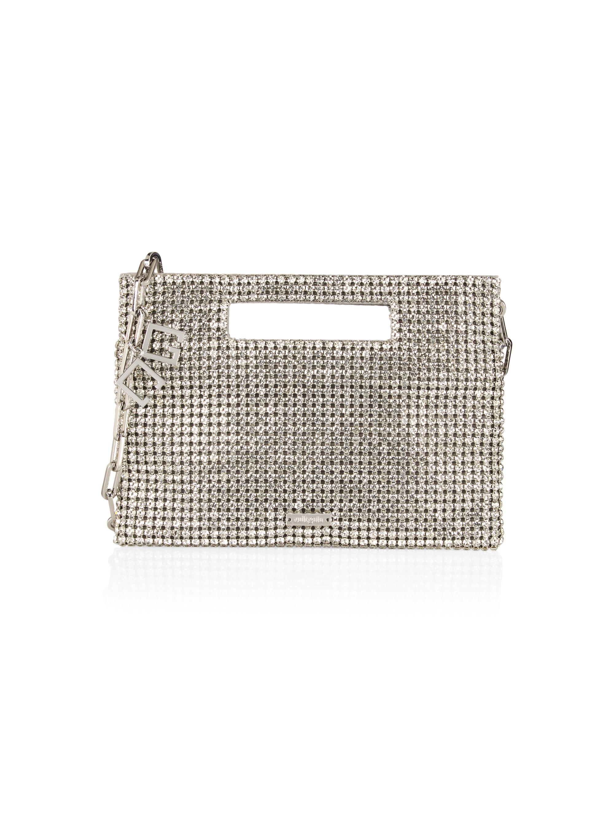 Shop Cult Gaia Mini Lucinda Rhinestone Mesh Shoulder Bag Saks Fifth