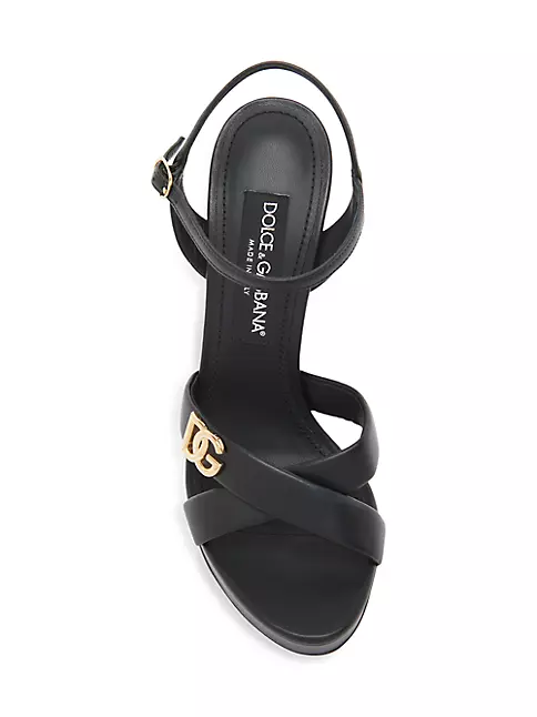 Shop Dolce&Gabbana Platform Leather Sandals | Saks Fifth Avenue