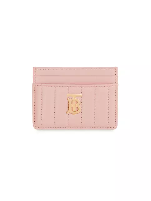 Burberry Lola Quilted Leather Card Case Pink
