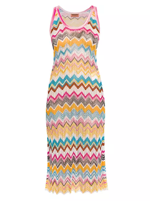 Shop Missoni Chevron Knit Cover-Up Midi-Dress | Saks Fifth Avenue