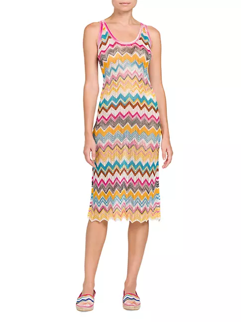 Shop Missoni Chevron Knit Cover-Up Midi-Dress | Saks Fifth Avenue